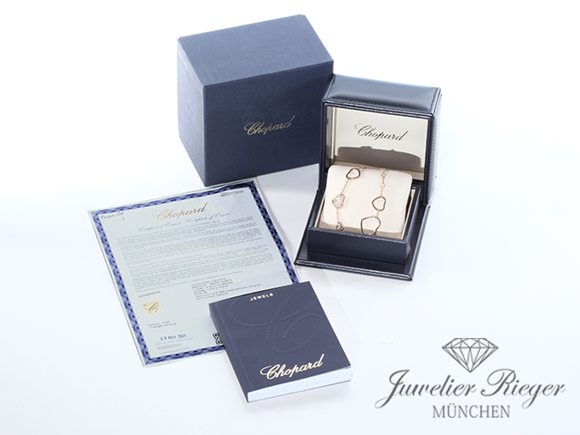 Bild 4 der Galerie: Chopard Armband Happy Hearts Rosegold 750 Diamanten Gr 20 cm 857482 2021 Gold