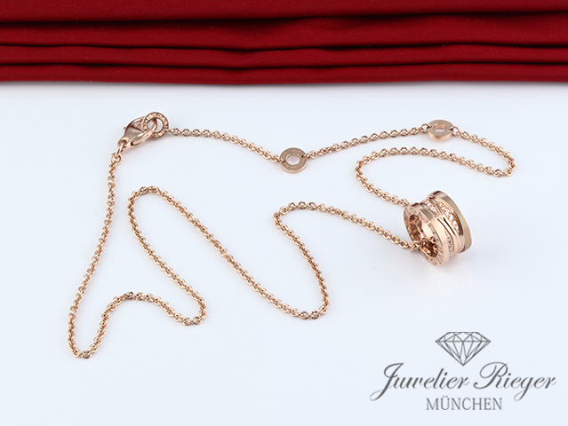 Bild 3 der Galerie: Bulgari Collier B-Zero 1 Legend Rosegold 750 Diamanten 355060 2018 Gold