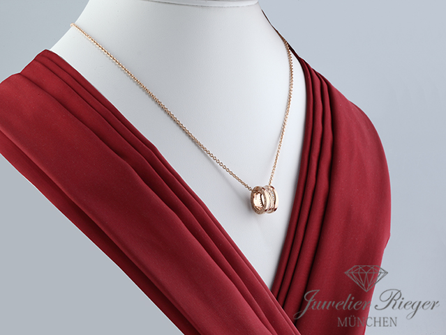 Bild 2 der Galerie: Bulgari Collier B-Zero 1 Legend Rosegold 750 Diamanten 355060 2018 Gold