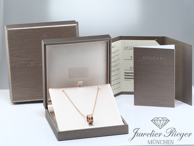 Bild 5 der Galerie: Bulgari Collier B-Zero 1 Legend Rosegold 750 Diamanten 355060 2018 Gold