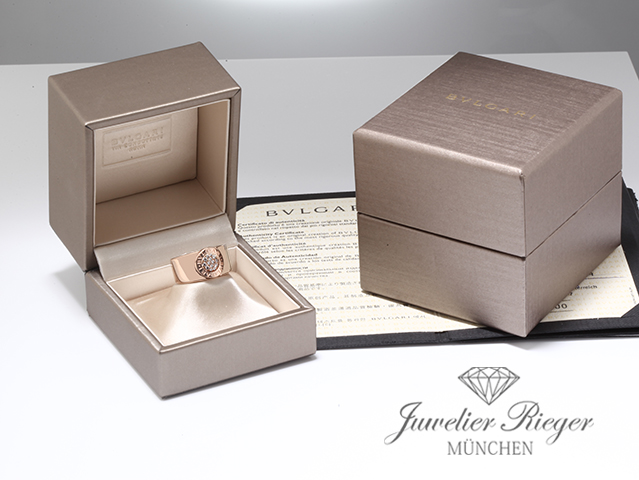 Image 5 of gallery: Bulgari Ring Bvlgari Rosegold 750 Gr 53 Diamanten Brillanten 2018 AN857275 Gold