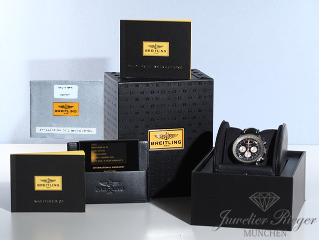 Image 8 of gallery: Breitling Navitimer 1 B01 46 Chronograph AB0127 2015 Edelstahl Automatik Stahl