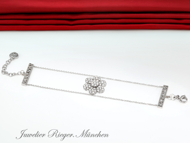 Image 4 of gallery: Pasquale Bruni Armband Fiore Weissgold 750 Diamanten ca. 3 ct. Brillanten Gold