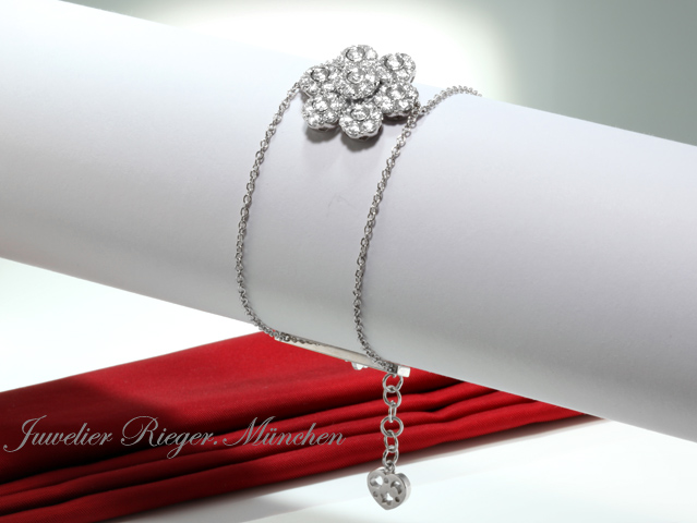 Image 2 of gallery: Pasquale Bruni Armband Fiore Weissgold 750 Diamanten ca. 3 ct. Brillanten Gold