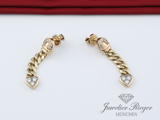 Bild 4 der Galerie: Wempe Ohrringe Gelbgold 750 Diamanten 0,47 ct. Brillanten Gold Ohrhänger