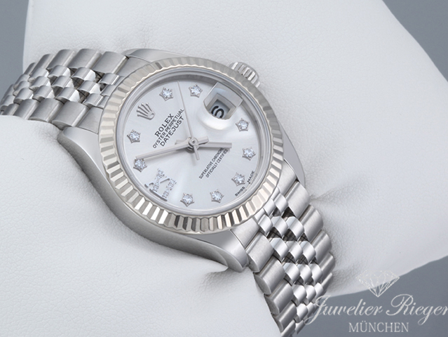 Image 3 of gallery: Rolex Lady Datejust 28 279174 2018 Edelstahl Weissgold 750 Diamanten Automatik