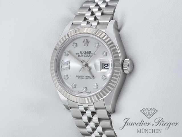 Image 2 of gallery: Rolex Lady Datejust 28 279174 2018 Edelstahl Weissgold 750 Diamanten Automatik