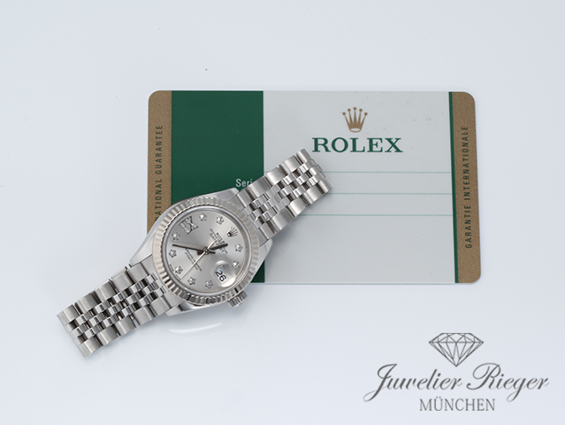 Image 6 of gallery: Rolex Lady Datejust 28 279174 2018 Edelstahl Weissgold 750 Diamanten Automatik