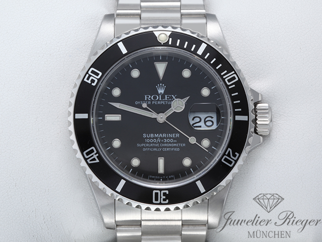 Bild 1 der Galerie: Rolex Submariner Date 16610 1990 Military LC902 Nato Base Edelstahl Automatik Taucheruhr Herrenuhr Stahl