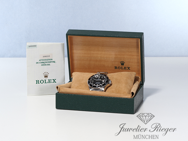 Bild 7 der Galerie: Rolex Submariner Date 16610 1990 Military LC902 Nato Base Edelstahl Automatik Taucheruhr Herrenuhr Stahl