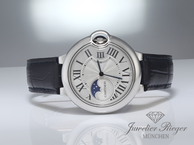 Bild 4 der Galerie: Cartier Ballon Bleu 37 mm WSBB0020 2019 Edelstahl Mondphase Automatik Stahl