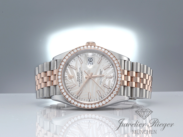 Bild 4 der Galerie: Rolex Datejust 36 126281RBR Stahl Rosegold 750 Diamanten Automatik Gold