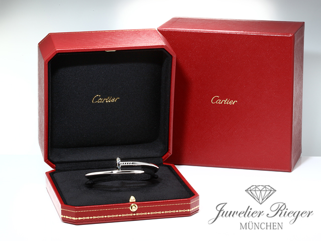 Bild 4 der Galerie: Cartier Armreif Juste un Clou Weissgold 750 Diamanten Gr 18 Gold Damen