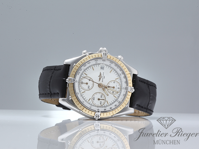 Bild 4 der Galerie: Breitling Chronomat D13048 Edelstahl Gelbgold Chronograph Automatik Gold Stahl