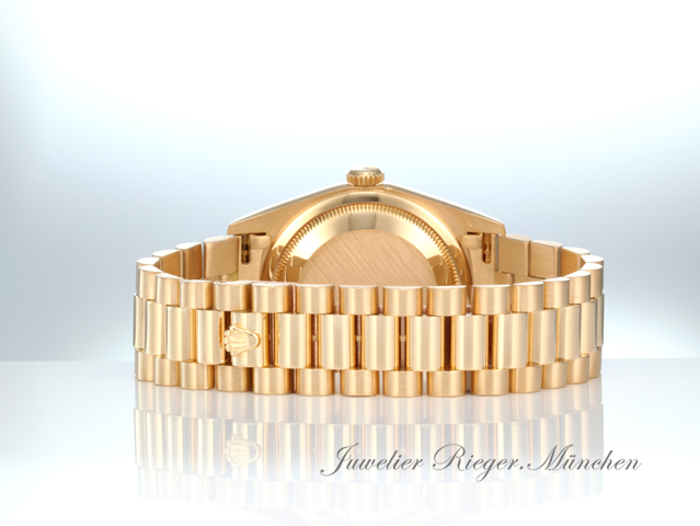 Bild 6 der Galerie: Rolex Day Date 36 mm 18238 1991 Gelbgold 750 Diamanten Automatik Gold