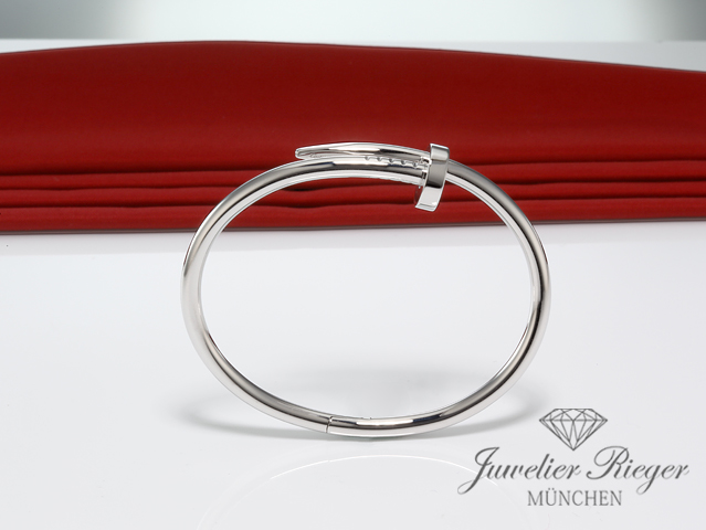 Image 3 of gallery: Cartier Armreif Juste un Clou Weissgold 750 Größe 18 Gold Damen Armband