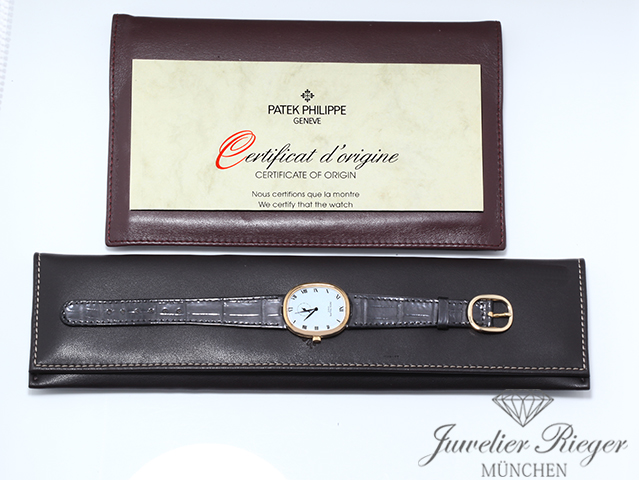Bild 7 der Galerie: Patek Philippe Ellipse d`Or 3978 1995 Gelbgold 750 Handaufzug Golden Gold