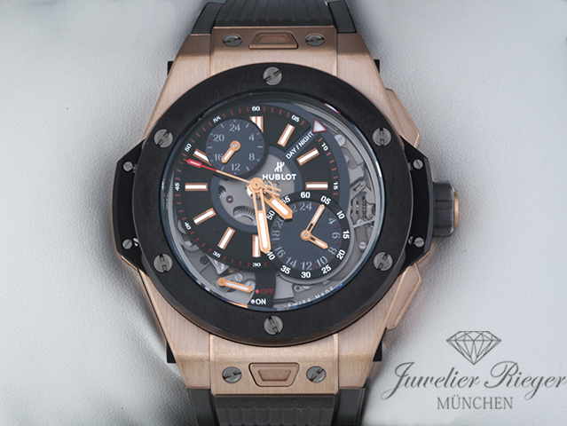 Bild 1 der Galerie: Hublot Big Bang Alarm Repeater 403.OM.0123.RX 2016 Rosegold 750 Handaufzug Gold