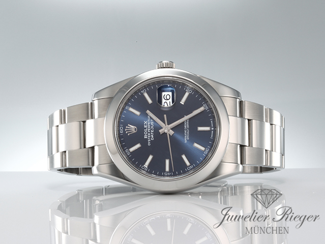 Bild 4 der Galerie: Rolex Datejust 41 mm 126300 2024 Edelstahl Automatik Stahl