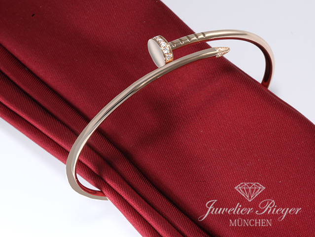 Bild 2 der Galerie: Cartier Armreif Juste un Clou SM Rosegold 750 Größe 18 2020 Diamanten B6065817
