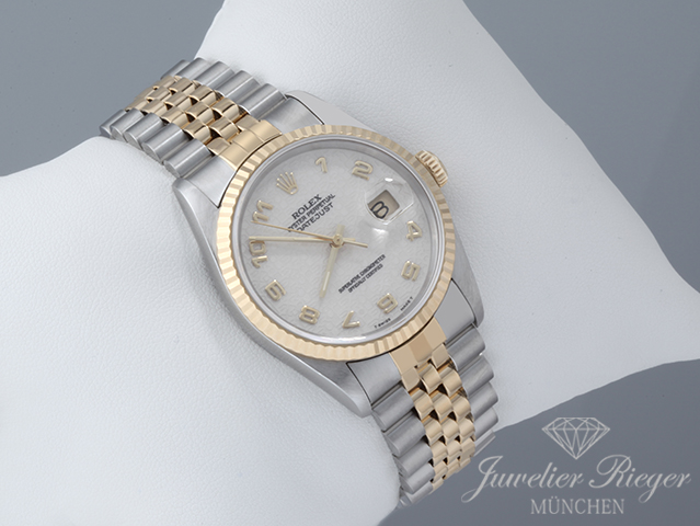 Image 3 of gallery: Rolex Datejust 36 mm 16233 1995 Edelstahl Gelbgold 750 Automatik Stahl Gold