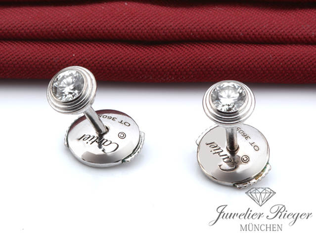 Bild 2 der Galerie: Cartier d Amour Ohrstecker mittleres Modell Weissgold 750 B8041400 Ohrringe Gold