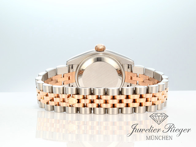 Image 6 of gallery: Rolex Lady Datejust 179171 Stahl Roségold 750 Diamanten Perlmutt Automatik