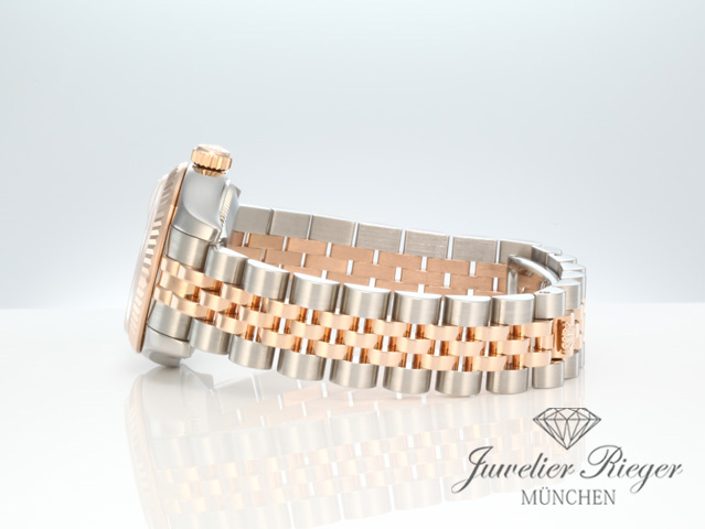 Image 5 of gallery: Rolex Lady Datejust 179171 Stahl Roségold 750 Diamanten Perlmutt Automatik