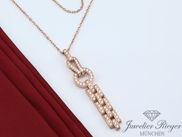 Bild 5 der Galerie: Cartier Collier Agrave Anhänger Rosegold 750 Diamanten N7424320 Gold