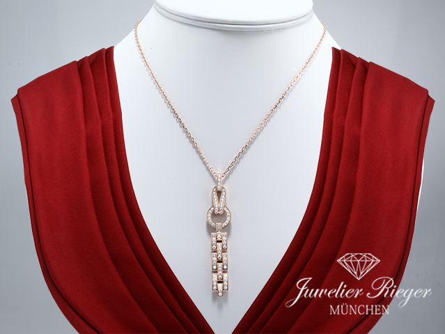 Bild 1 der Galerie: Cartier Collier Agrave Anhänger Rosegold 750 Diamanten N7424320 Gold