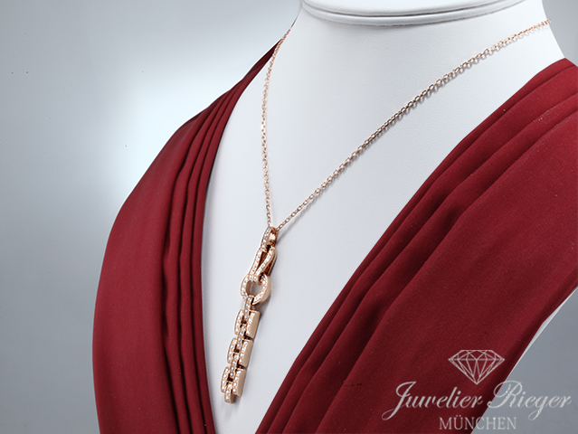 Bild 3 der Galerie: Cartier Collier Agrave Anhänger Rosegold 750 Diamanten N7424320 Gold