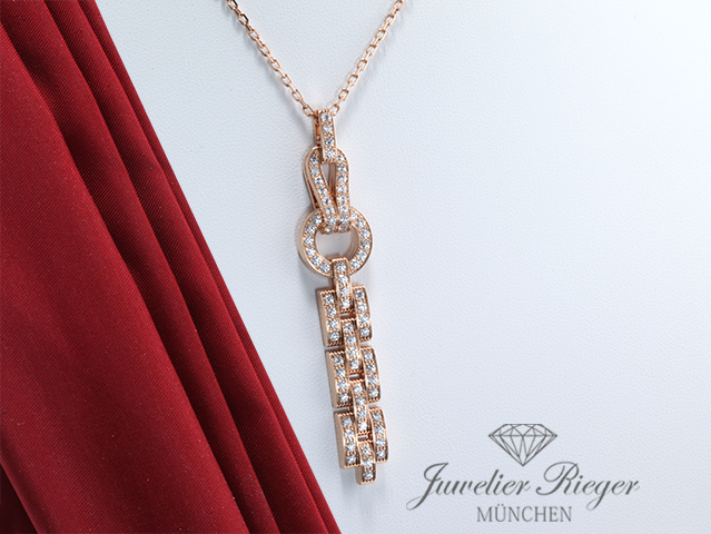 Bild 4 der Galerie: Cartier Collier Agrave Anhänger Rosegold 750 Diamanten N7424320 Gold