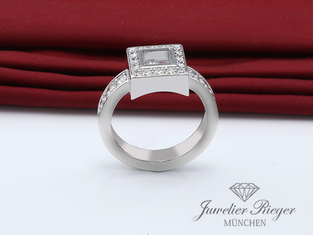 Bild 4 der Galerie: Chopard Ring Happy Diamonds Weissgold 750 Diamanten 0,86 ct. Gr 52 82/2939 Gold