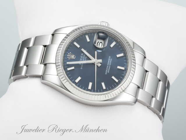 Bild 3 der Galerie: Rolex Date 34 mm 115234 2020 Edelstahl Weissgold 750 Automatik Gold