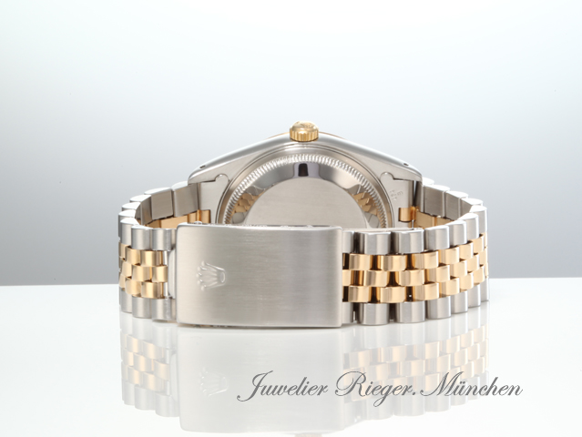 Bild 6 der Galerie: Rolex Date 34 mm 15223 Stahl Gelbgold 750 Automatik Medium Gold