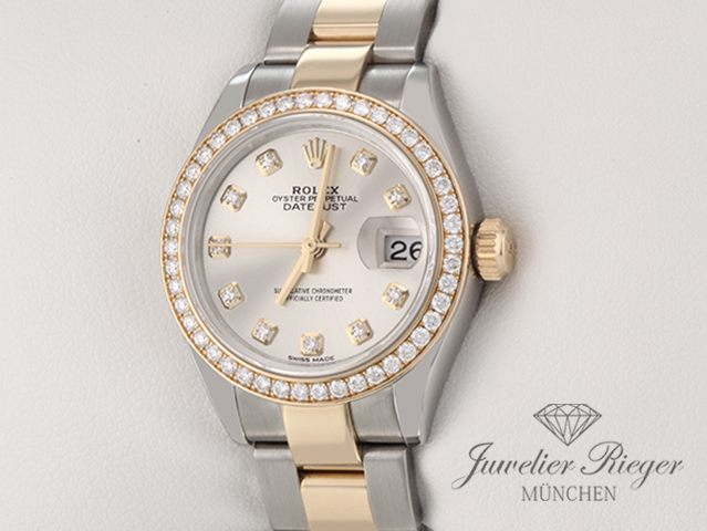 Bild 2 der Galerie: Rolex Lady Datejust 28 279383 RBR Stahl Gelbgold 750 Diamanten Automatik Gold