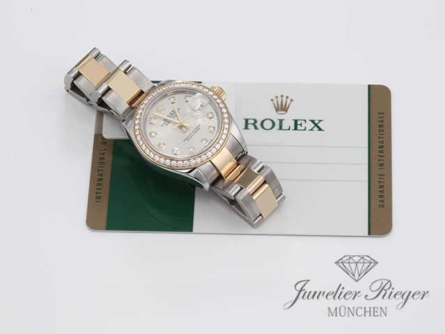 Bild 6 der Galerie: Rolex Lady Datejust 28 279383 RBR Stahl Gelbgold 750 Diamanten Automatik Gold