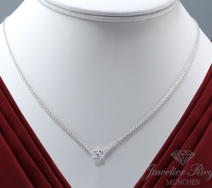 . Hollfelder Collier Diva Solitär Weissgold 750 Diamant 1,00 ct. 2021 Kette Gold