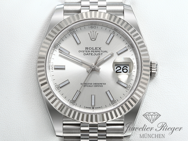Bild 1 der Galerie: Rolex Datejust 41 126334 2026 Edelstahl Weissgold 750 Automatik Stahl Gold