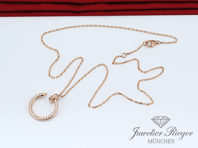 Bild 1 der Galerie: Cartier Collier Juste un Clou Rosegold 750 2021 Diamanten B7224893 Gold Kette
