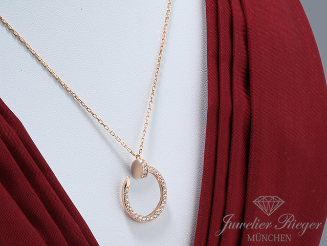 Bild 3 der Galerie: Cartier Collier Juste un Clou Rosegold 750 2021 Diamanten B7224893 Gold Kette