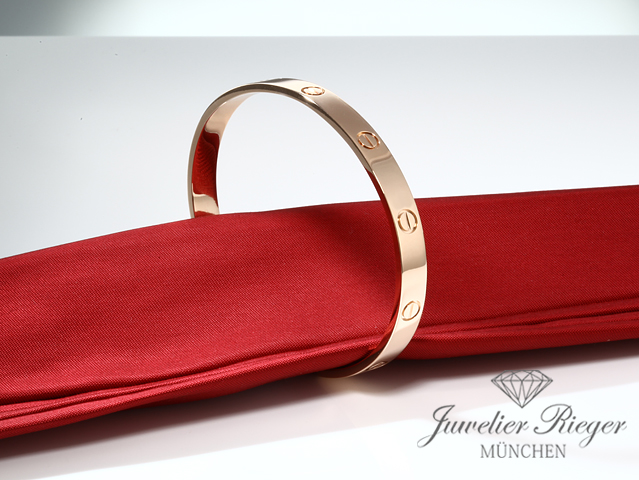 Bild 4 der Galerie: Cartier Armreif Love Offen Roségold 750 Größe 18 2014 Gold Armband