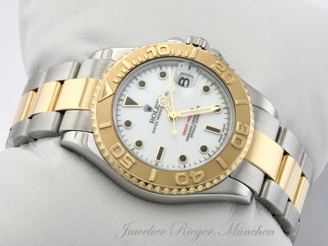 Bild 3 der Galerie: Rolex Medium Yachtmaster 35 mm 168623 2003 Edelstahl Gelbgold 750 Automatik Gold