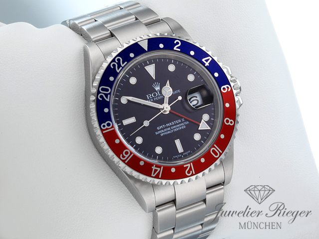 Bild 3 der Galerie: Rolex GMT Master II Stahl 16710 T Pepsi 2005 Automatik Rolex-Service 2026
