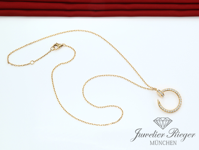 Bild 3 der Galerie: Cartier Collier Juste un Clou Gelbgold 750 Diamanten Brillanten B7224895 Gold