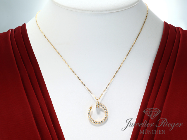Bild 1 der Galerie: Cartier Collier Juste un Clou Gelbgold 750 Diamanten Brillanten B7224895 Gold
