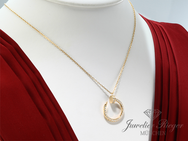 Bild 2 der Galerie: Cartier Collier Juste un Clou Gelbgold 750 Diamanten Brillanten B7224895 Gold