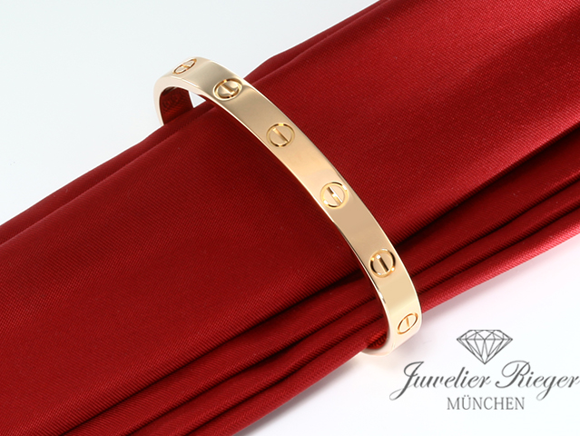 Bild 3 der Galerie: Cartier Armreif Love Offen Roségold 750 Größe 17 2017 Gold Armband