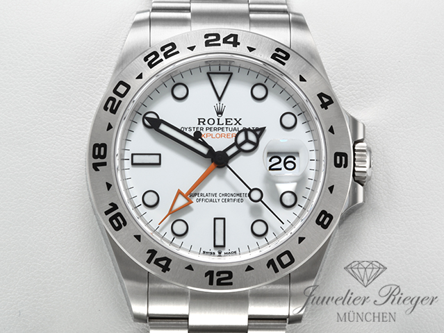 Image 1 of gallery: Ungetragen Rolex Explorer II 42 mm 226570 2026 Edelstahl Automatik Zweite Zeitzone