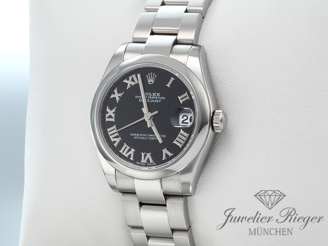 Bild 2 der Galerie: Rolex Medium Datejust 31 mm 178240 2014 LC100 Edelstahl Automatik Damenuhr Stahl